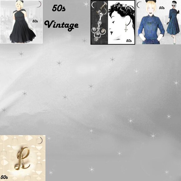 Vintage Rhinestone Screwback Drop Earrings, 50s Dangles In Jewelry Gift Box - Picture 12 of 15